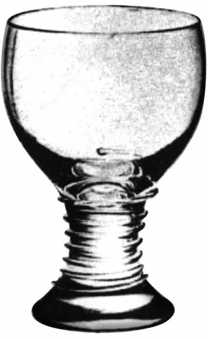 Spiral Water Goblet by Hadeland of Norway-1