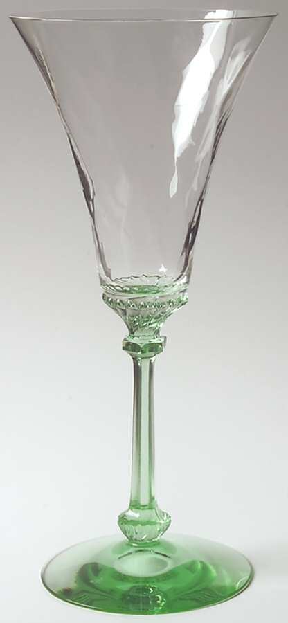 Albemarle Green Water Goblet by Heisey-1