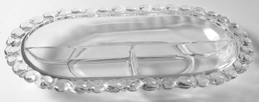 Athena 11" Oval 3 Part Celery/Relish by Heisey-1