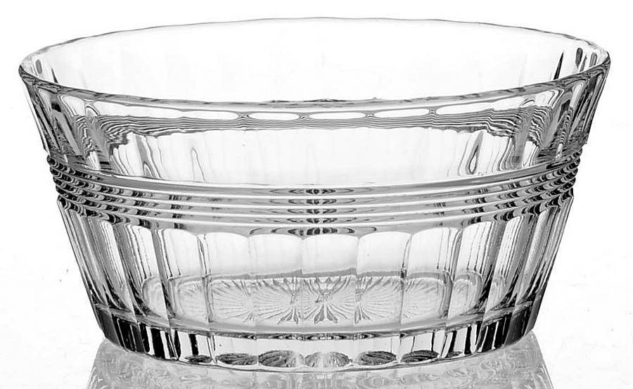 Banded Flute Clear Finger Bowl by Heisey-1