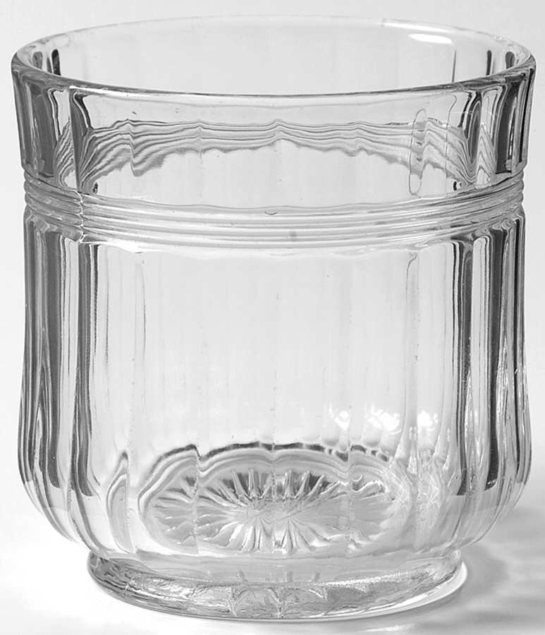 Banded Flute Clear Open Sugar by Heisey-1