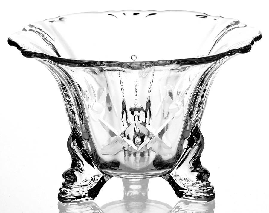 Barcelona (3408) 3-Toed Dolphin Mayonnaise Bowl by Heisey-1