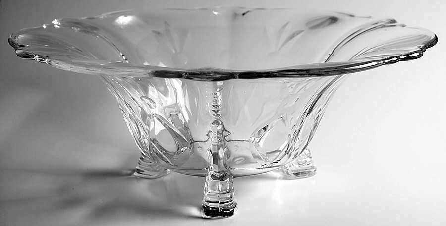 Barcelona (3408) 11" 3-Toed Footed Bowl by Heisey-1