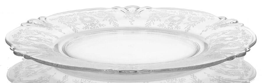 Belvedere (Stem 4090, Etch) Luncheon Plate by Heisey-1