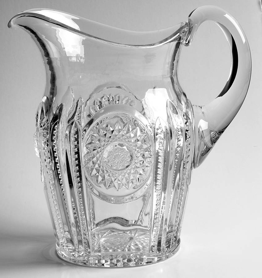 Beaded Panel Sunburst 56 Oz Pitcher by Heisey-1