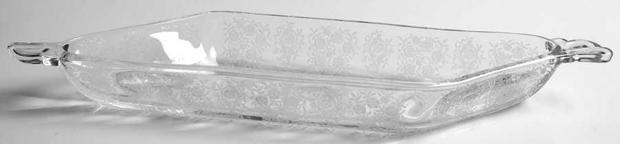 Belle Le Rose 13" Oblong Relish by Heisey-1
