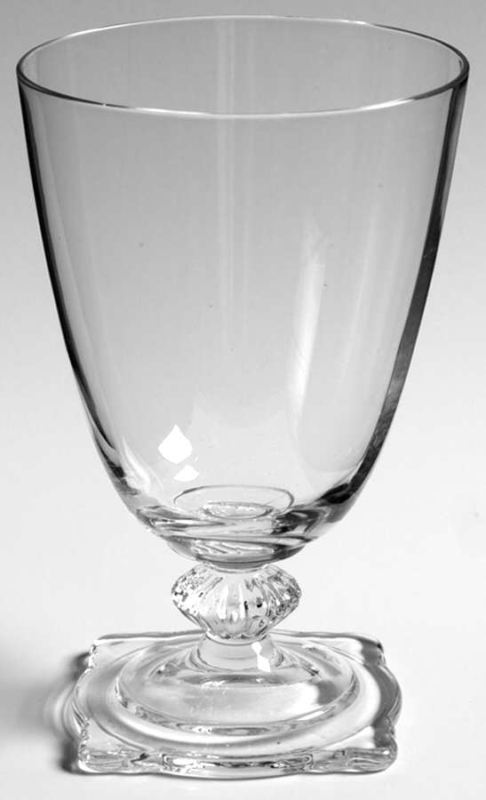 Carcassone Clear Low Water Goblet by Heisey-1