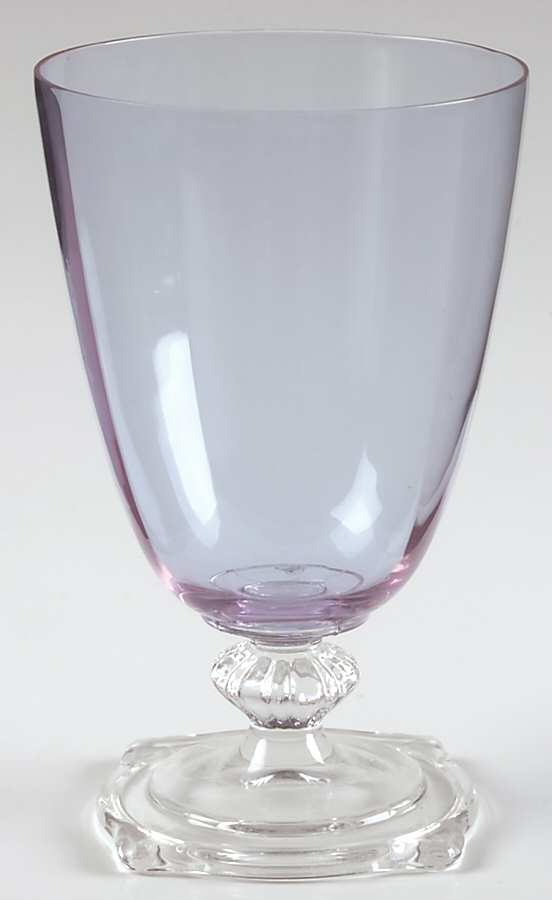 Carcassone Alexandrite Low Water Goblet by Heisey-1