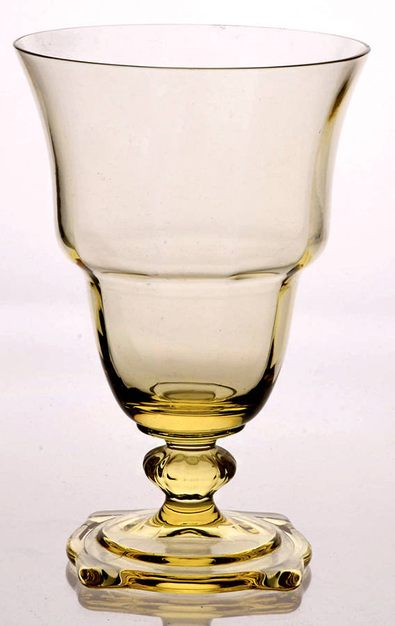 Carcassone II Sahara Yellow (Stem 3394, Optic) Iced Tea by Heisey-1