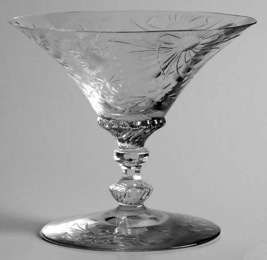Chateau (Stem 3368, Cut) Low Sherbet by Heisey-1