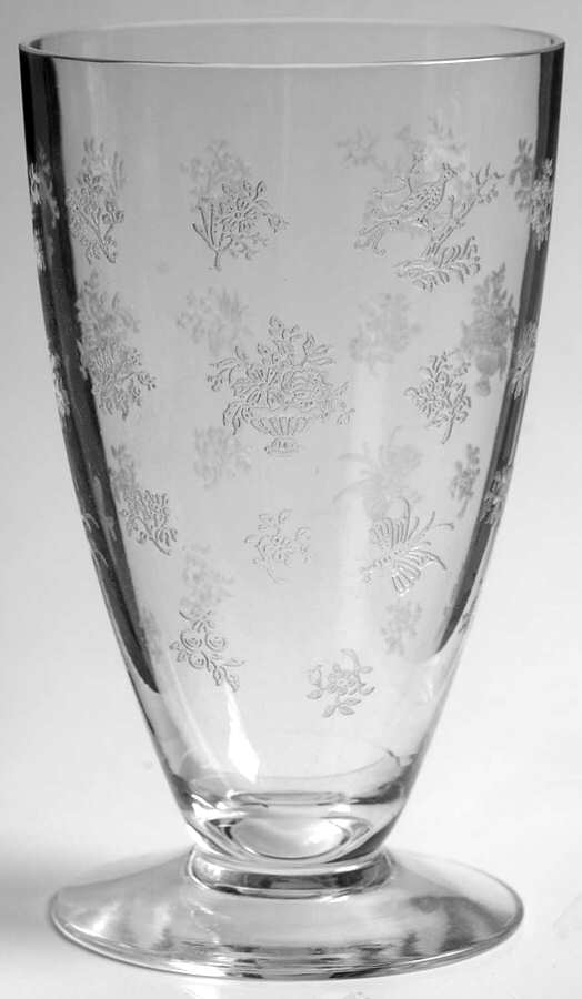 Chintz Clear (Stem 3389) Iced Tea by Heisey-1