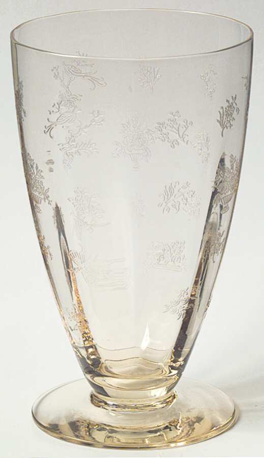 Chintz Yellow (Stem 3389) Iced Tea by Heisey-1