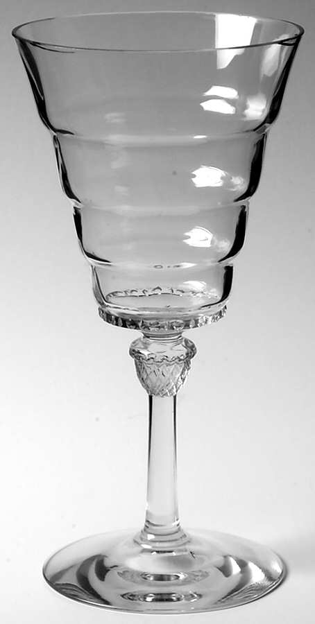 Charter Oak Clear Water Goblet by Heisey-1