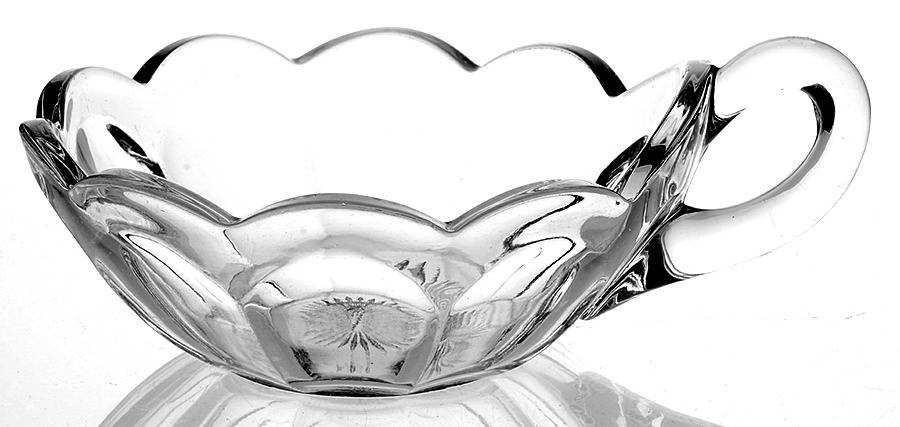 Colonial Clear (Stem 373-341) Handled Nappy by Heisey-1