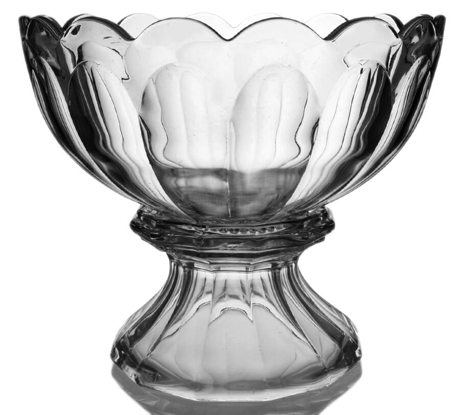 Colonial Clear (Stem 373-341) Punch Bowl with Stand by Heisey-1