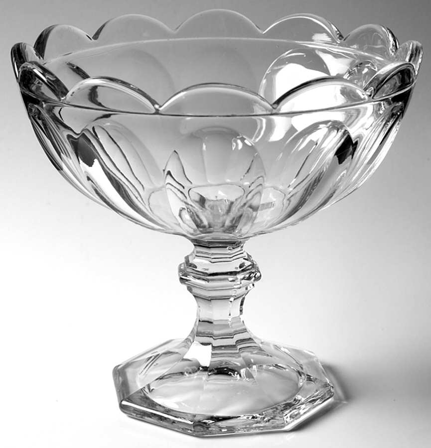 Colonial Clear (Stem 373-341) 9" Width Tall Open Comport by Heisey-1