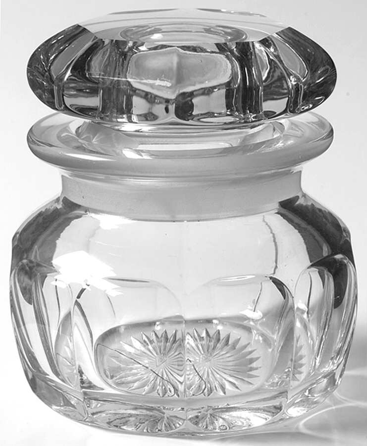 Colonial Clear (Stem 373-341) Large Marmalade & Lid by Heisey-1
