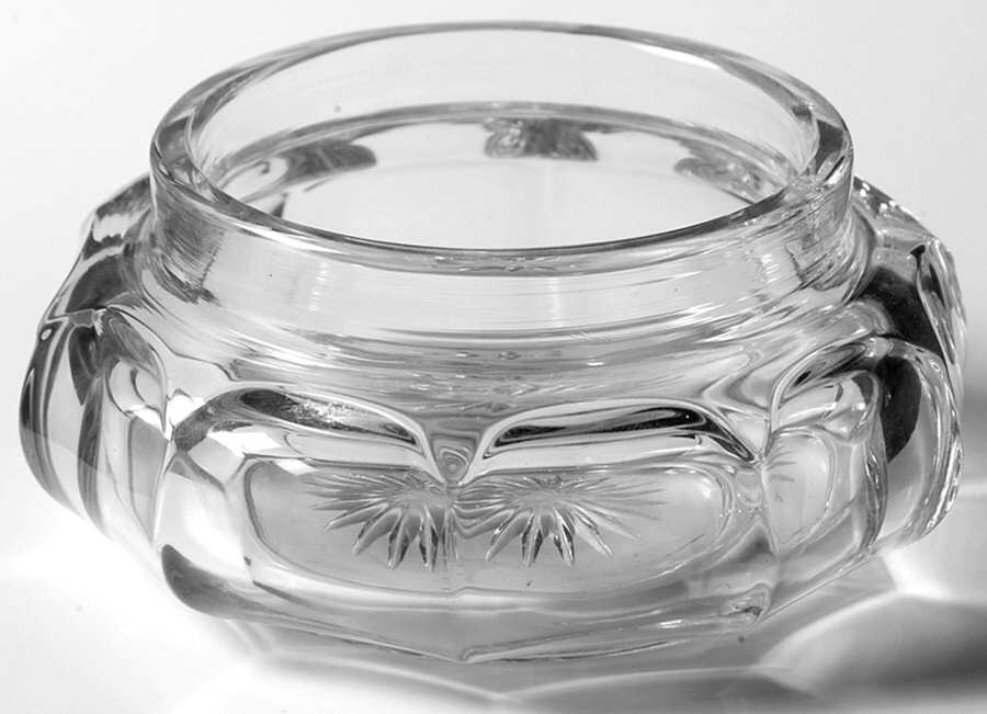 Colonial Clear (Stem 373-341) Round Puff Box No Lid by Heisey-1