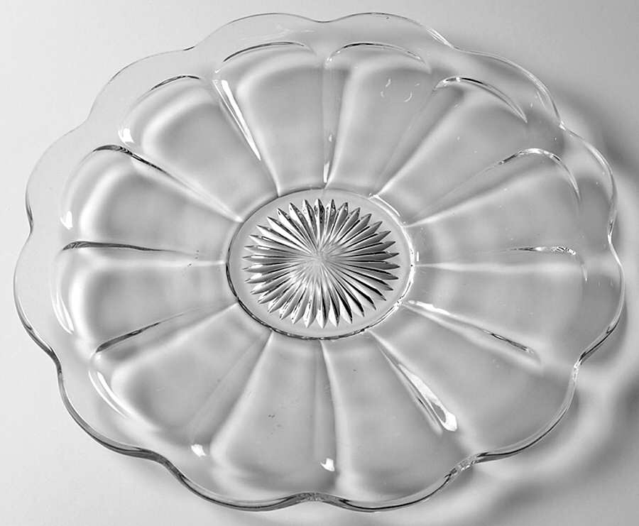 Colonial Clear (Stem 373-341) 11" Sandwich Plate by Heisey-1