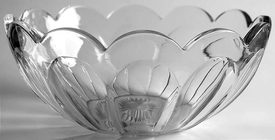 Colonial Clear (Stem 373-341) 7"  Nappy by Heisey-1