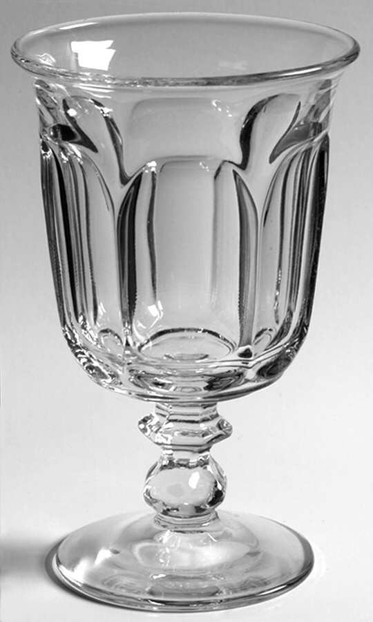 Colonial Clear (Stem 373-341) Low Water Goblet by Heisey-1