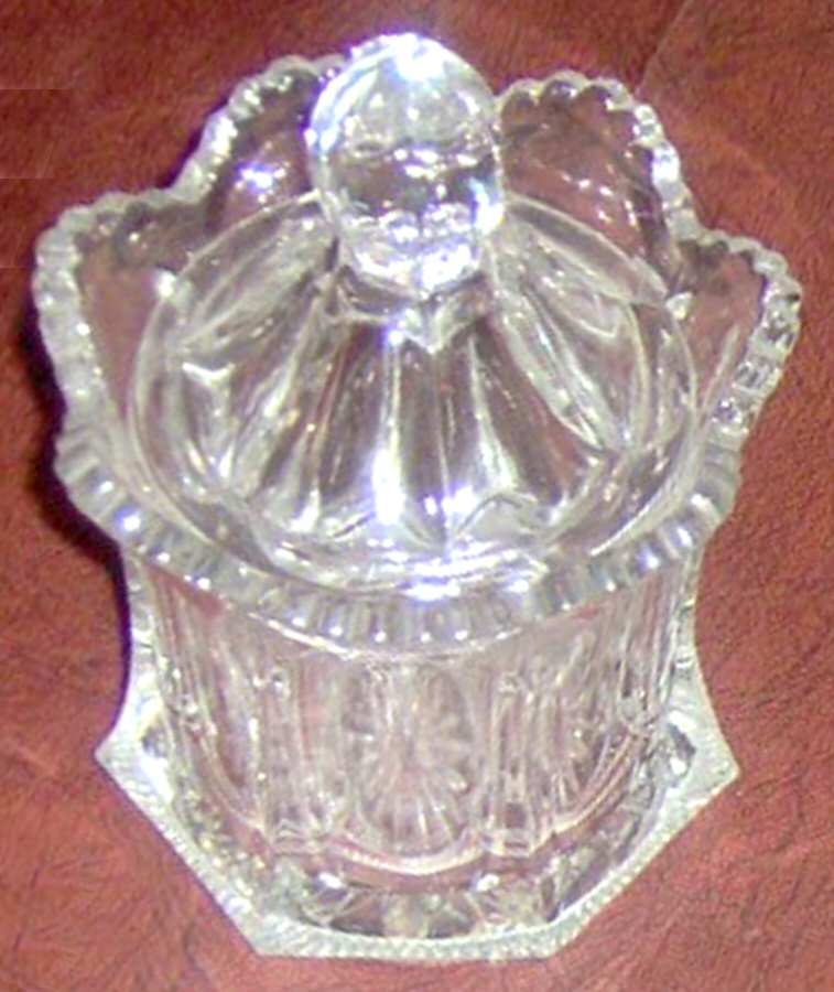 Colonial Clear (Stem 300, 300-1-2) Sugar Bowl & Lid by Heisey-1