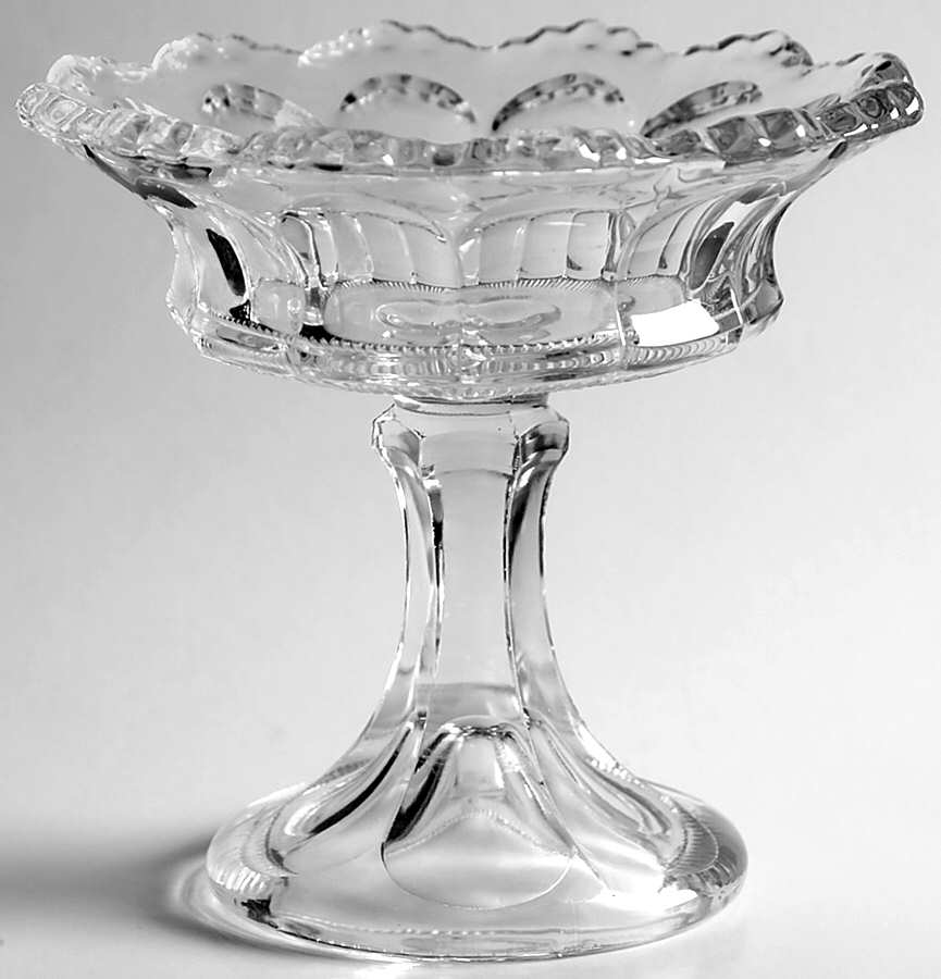 Colonial Clear (Stem 300, 300-1-2) Footed Open Jam/Jelly by Heisey-1