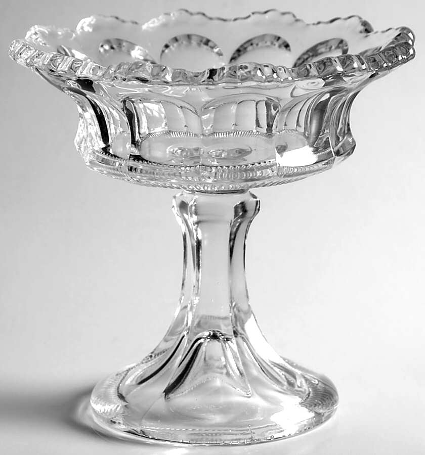 Colonial Clear (Stem 300, 300-1-2) Open Footed Jam/Jelly by Heisey-1