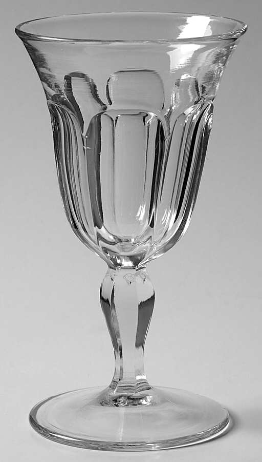 Colonial Clear (Stem 359, Non Optic) Claret Wine by Heisey-1