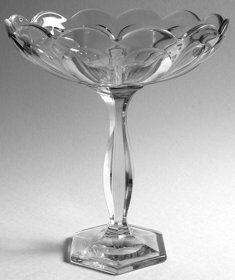 Priscilla (Stem 351) Stemmed Shallow Bowl by Heisey-1