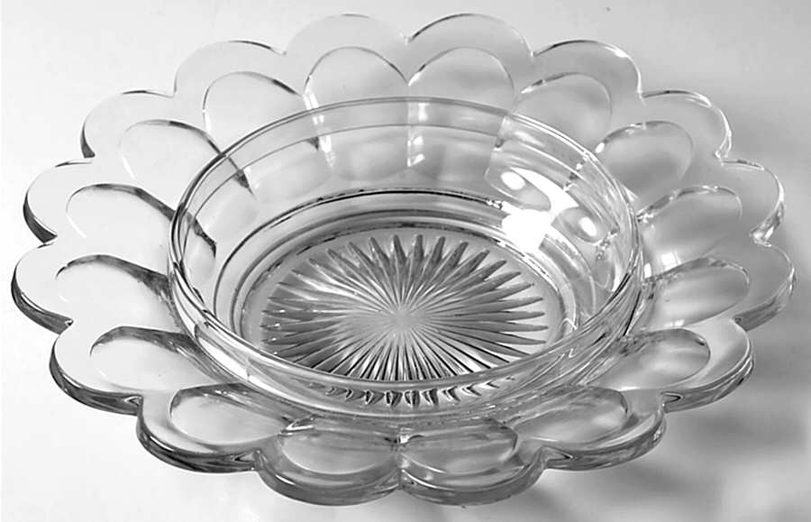 Priscilla (Stem 351) Round Butter Dish No Lid by Heisey-1
