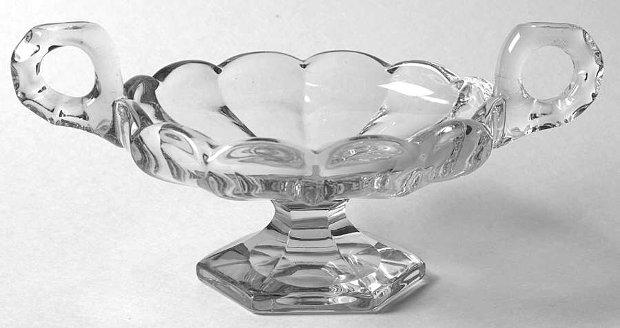 Priscilla (Stem 351) 2 Handled Footed Open Jam/Jelly by Heisey-1