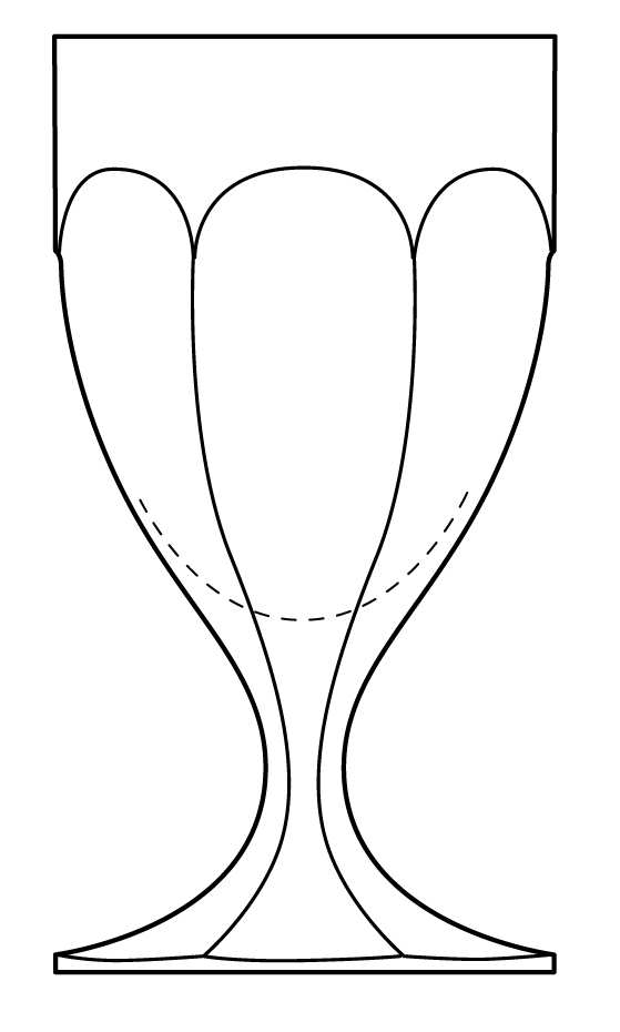 Fifth Avenue Colonial (Stem 347) Water Goblet by Heisey-1