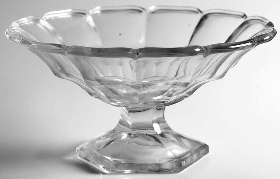 Medium Flat Panel (Stem #353) Round Compote (Height X Width) by Heisey-1