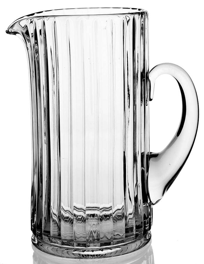Coarse Rib Clear 64 Oz Pitcher by Heisey-1