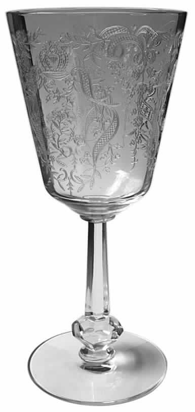 Coronation (Stem 4085, Etch) Water Goblet by Heisey-1