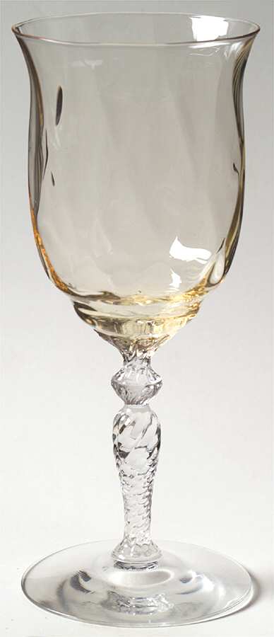 Creole (Sahara Yellow Bowl) Water Goblet by Heisey-1