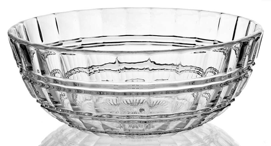 Cross Lined Flute 7" Round Bowl by Heisey-1