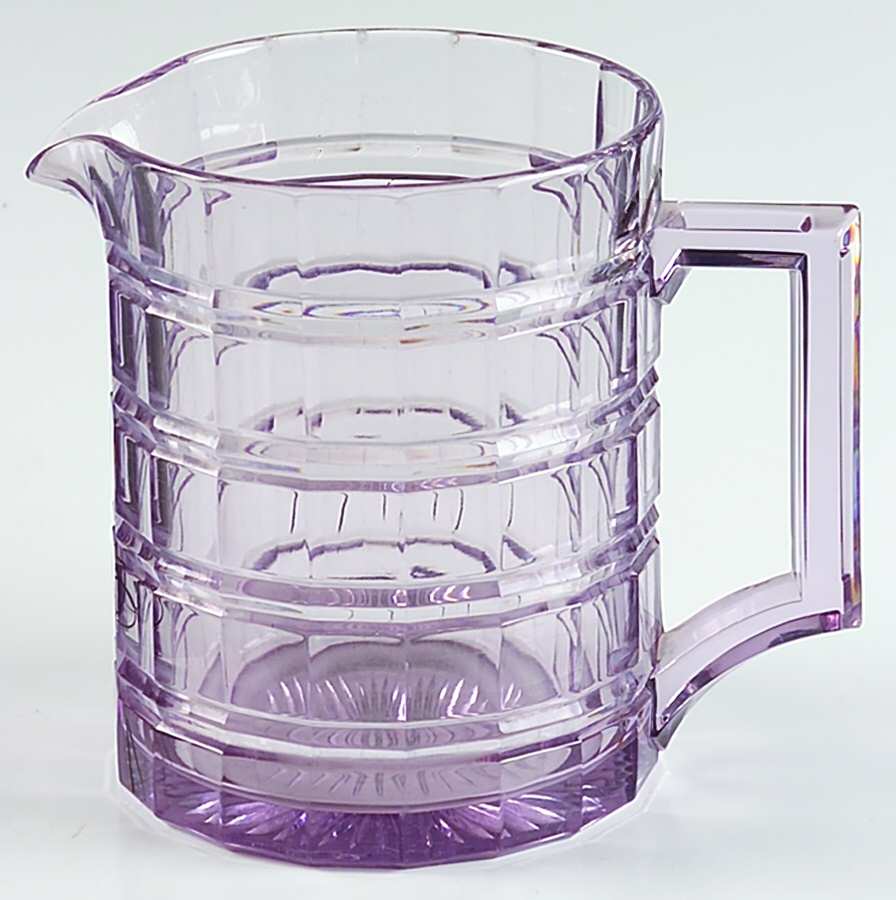 Cross Lined Flute 32 Oz Pitcher by Heisey-1