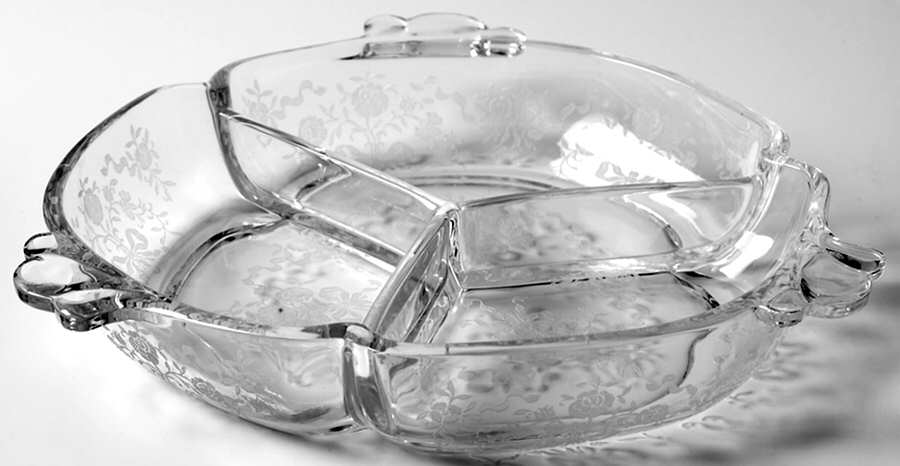 Crinoline 7" Round 3 Part Relish by Heisey-1