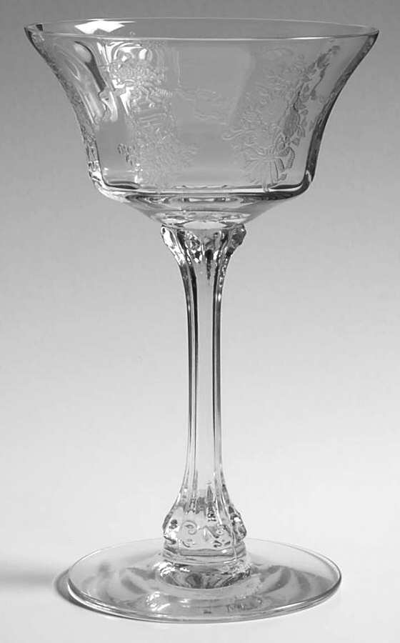Crinoline Champagne/Tall Sherbet by Heisey-1