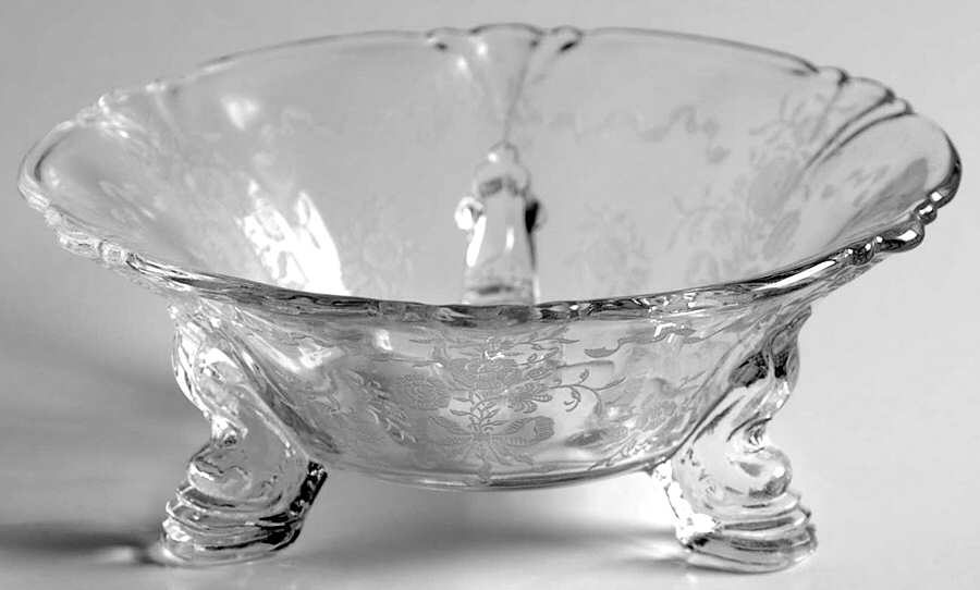 Crinoline Mint Dish-Dolphin 3 Toed by Heisey-1