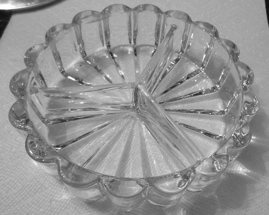 Crystolite (Pressed & Thin Blown) 3-Part Candy Box No Lid by Heisey-1