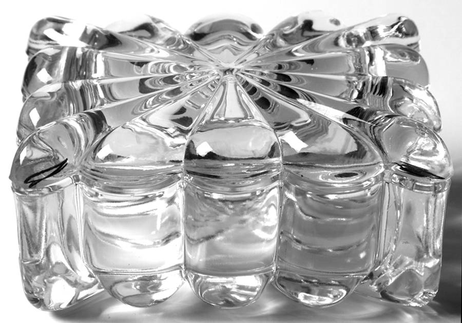 Crystolite (Pressed & Thin Blown) Cigarette Box & Lid by Heisey-1