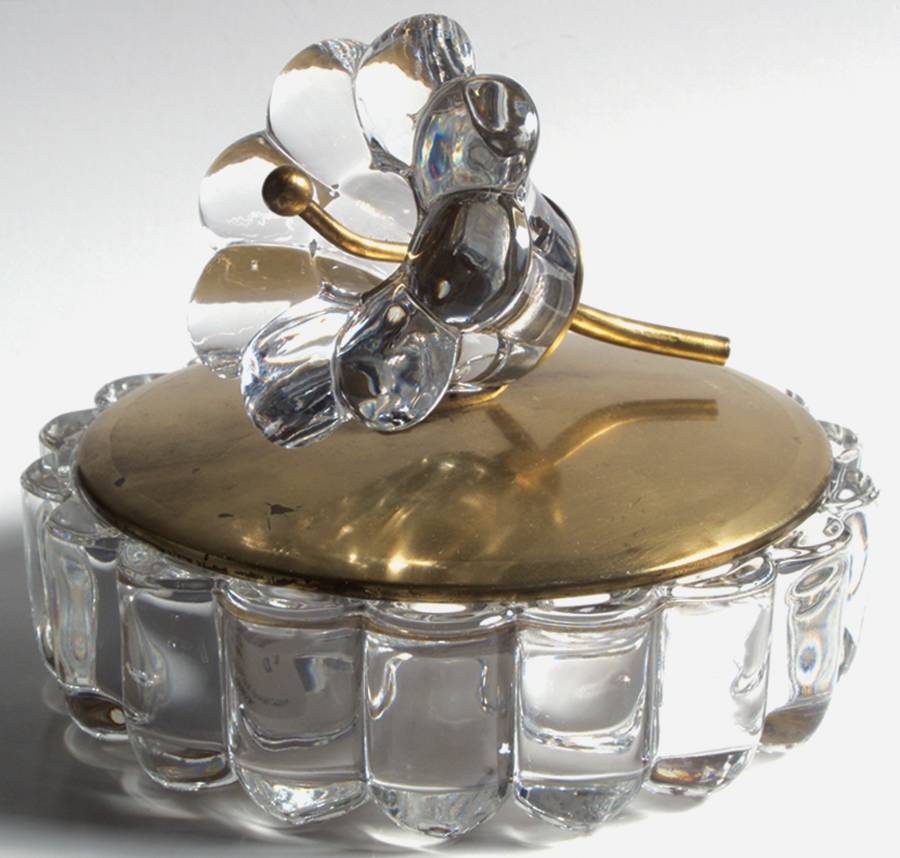 Crystolite (Pressed & Thin Blown) Candy Box & Lid by Heisey-1