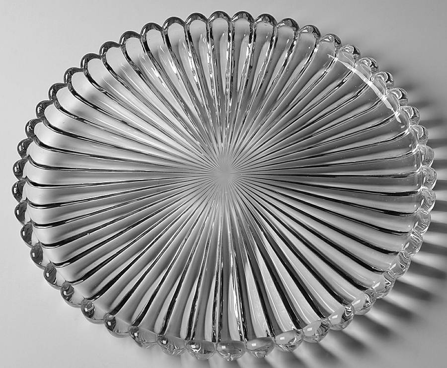 Crystolite (Pressed & Thin Blown) Torte Plate by Heisey-1