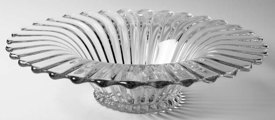 Crystolite (Pressed & Thin Blown) 13" Flared Bowl by Heisey-1