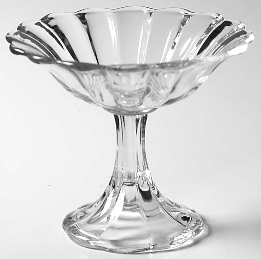 Crystolite (Pressed & Thin Blown) Footed Open Jam/Jelly by Heisey-1