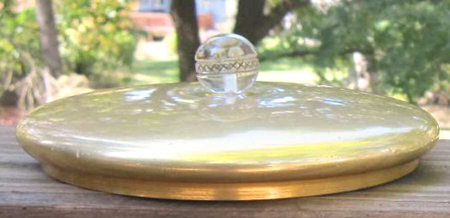 Crystolite (Pressed & Thin Blown) Lid for 3-Part Candy Box by Heisey-1