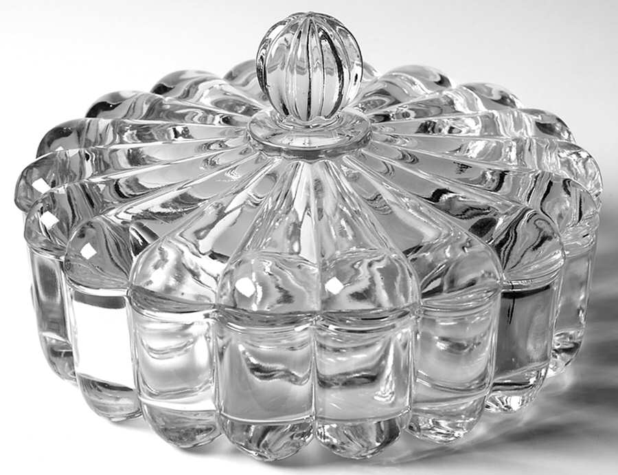Crystolite (Pressed & Thin Blown) Candy Dish & Lid by Heisey-1